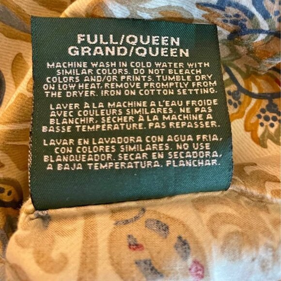 RALPH LAUREN Marrakesh Rug FULL/ QUEEN Duvet Cover ONLY. NO SHAMS - Picture 5 of 5